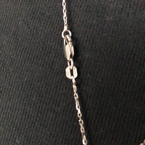 Silver Necklace with Teardrop Pendant - Picture 5 of 5